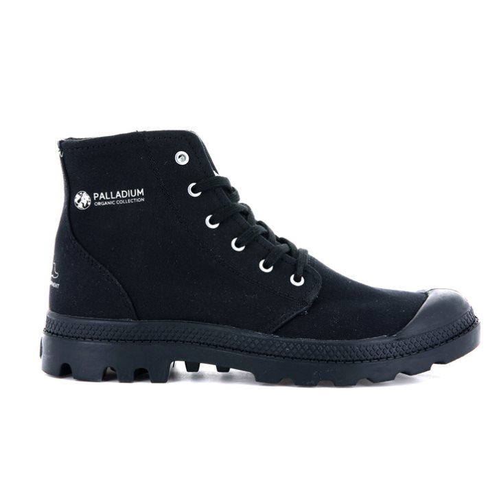 Dámské Boty Palladium Pampa Hi Organic II Černé | CZ UVB-59C